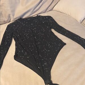 Black Star Pattern Bodysuit